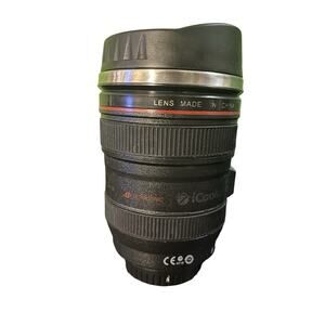 Camera Lens Coffee Mug Cup 24-105 Travel Stainless Steel Leakproof Lid Insulated